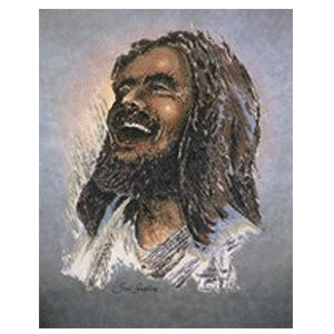 Multi Cultural Jesus Laughing Art Print Werock Inc