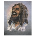 Multi-Cultural Jesus Laughing Art Print