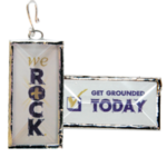 weROCK Beveled Glass Pendant
