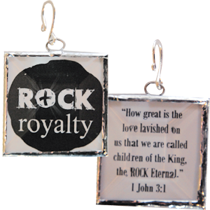 ROCKroyalty Beveled Glass Pendant